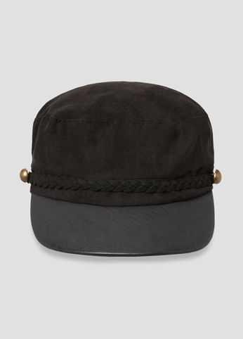 Microsuede Cabbie Hat