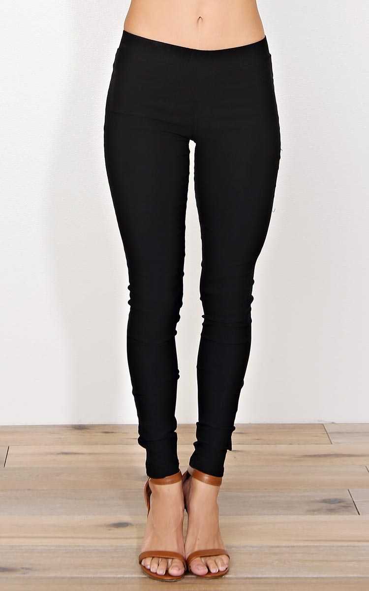 On Time Woven Pants - - Black in Size by Styles For Less
