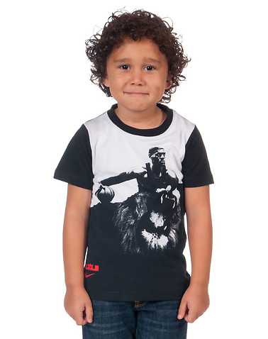 NIKE BOYS Black Clothing / Short Sleeve T-Shirts L / 6