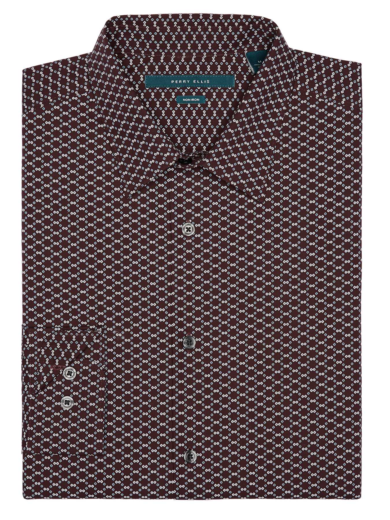 Perry Ellis Big and Tall Non-Iron Micro Geo Shirt