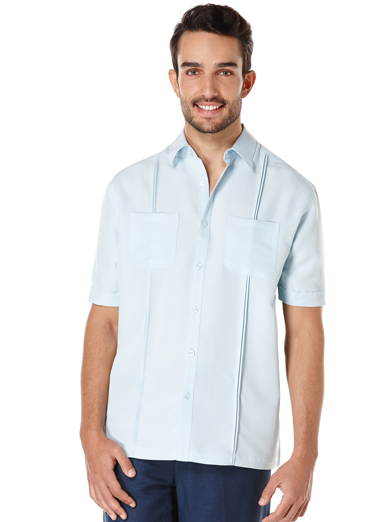 Cubavera Short Sleeve Front Tuck Shirt