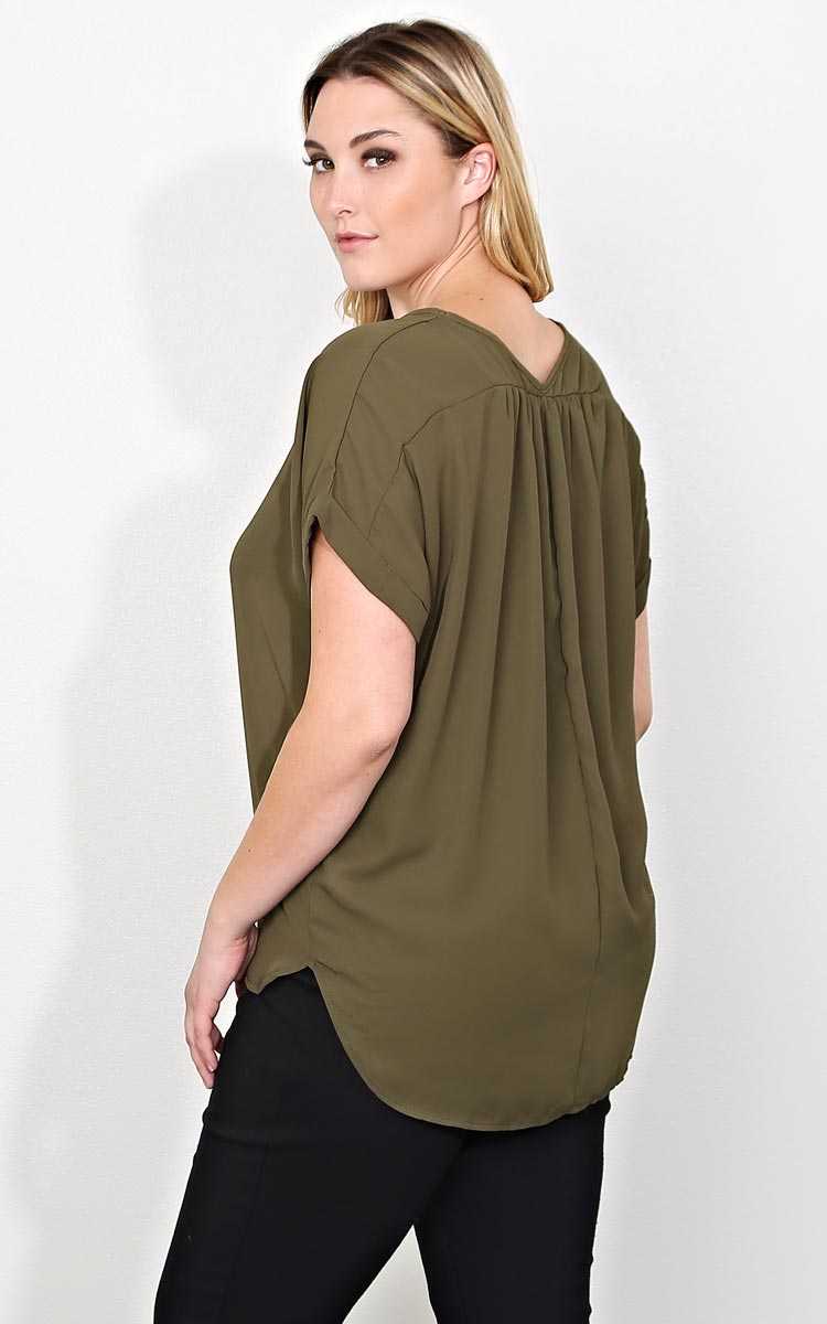 Plus Size All The Time Woven Top - in Size by Styles For Less