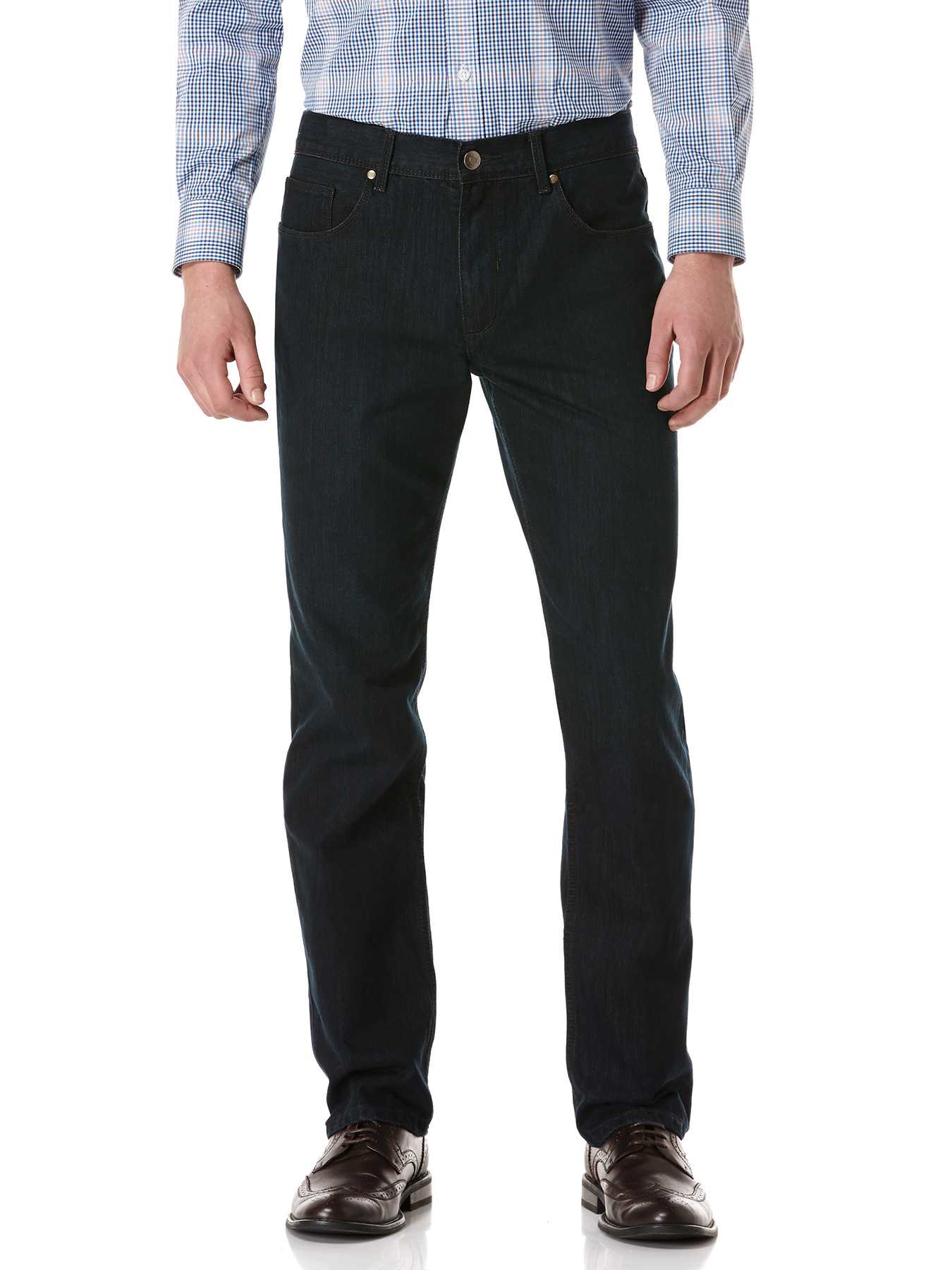 Perry Ellis Straight Fit Black Indigo Denim