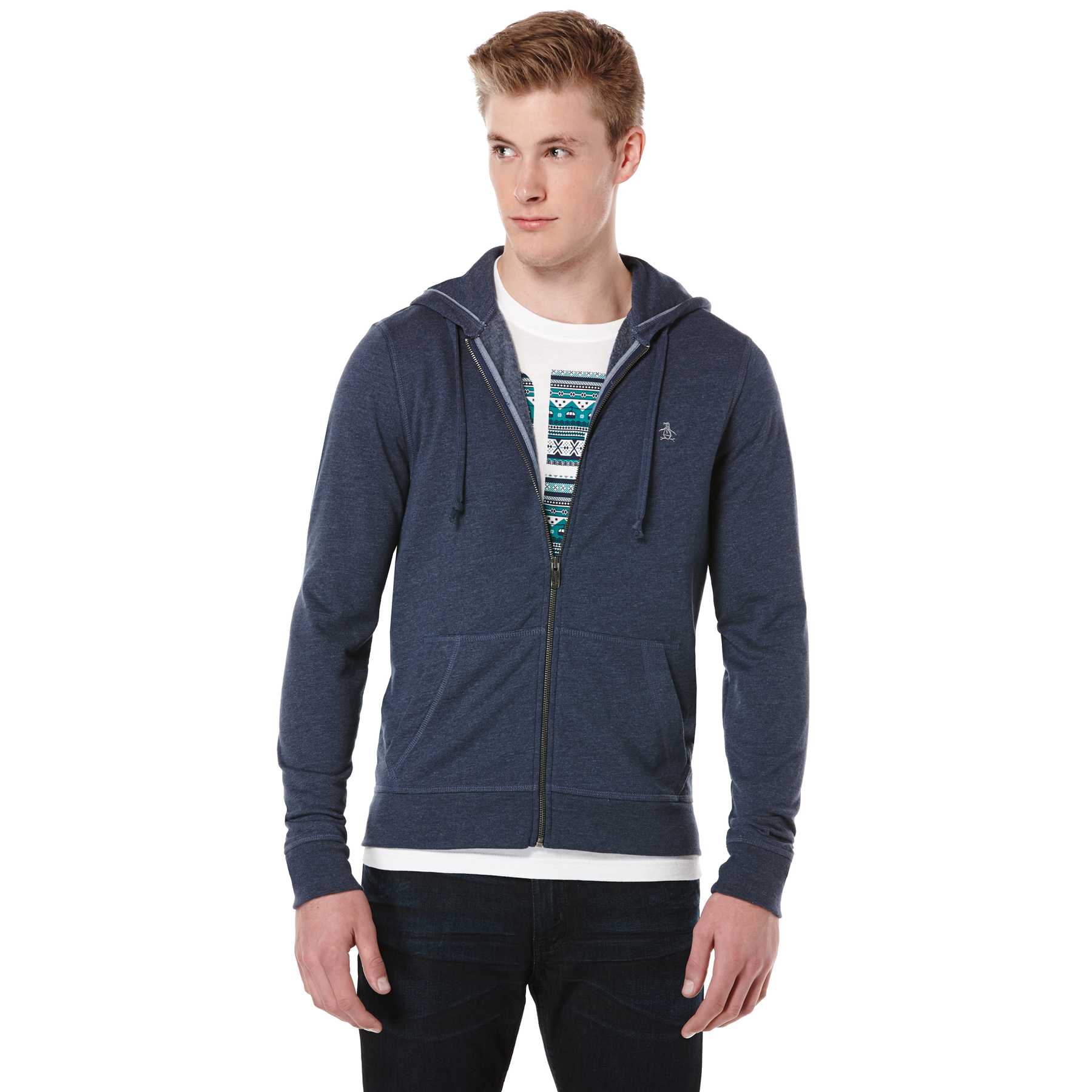 Original Penguin P55 BASIC HEATHERED HOODIE