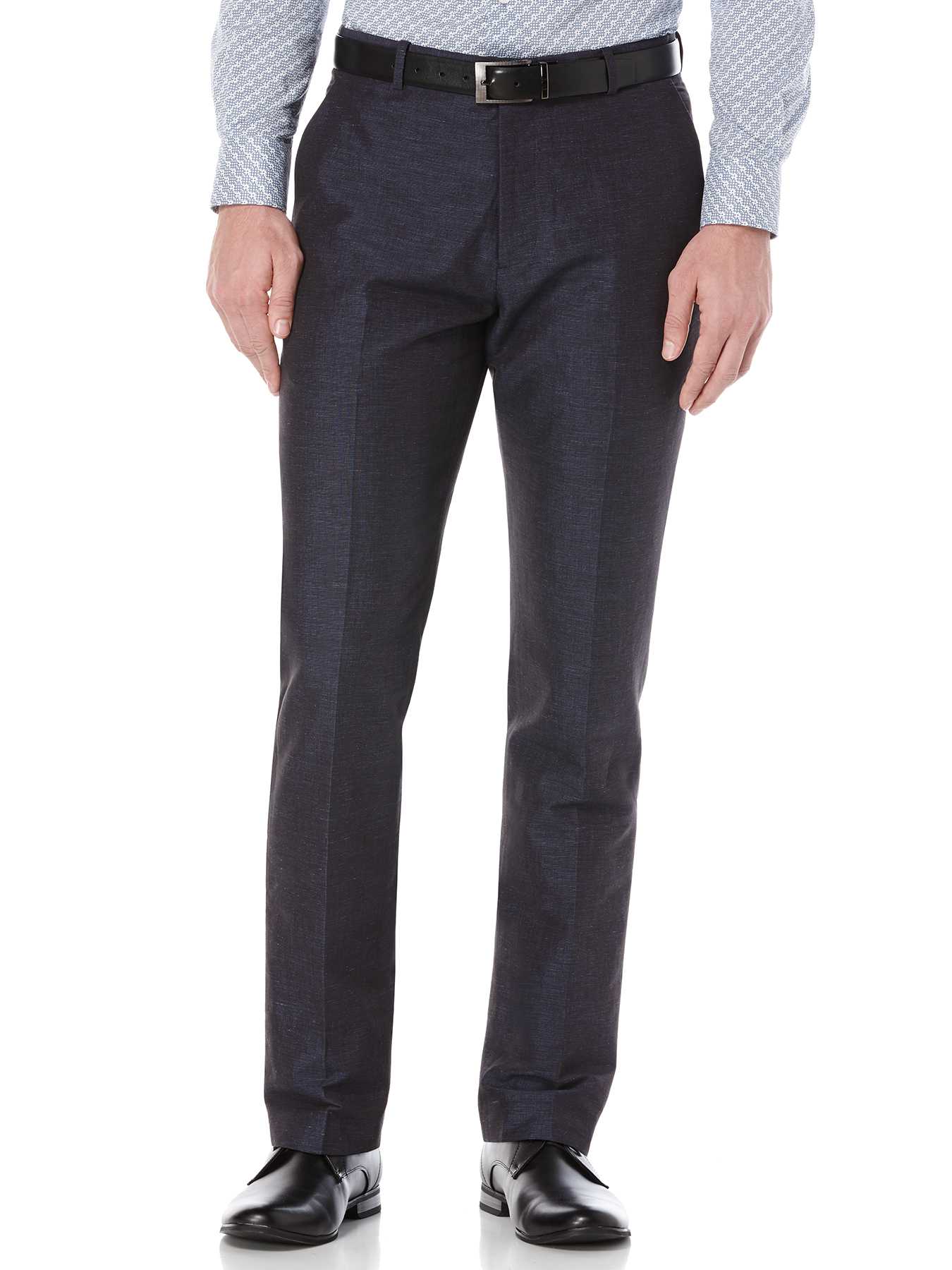Perry Ellis Slim Fit End on End Linen Suit Pant