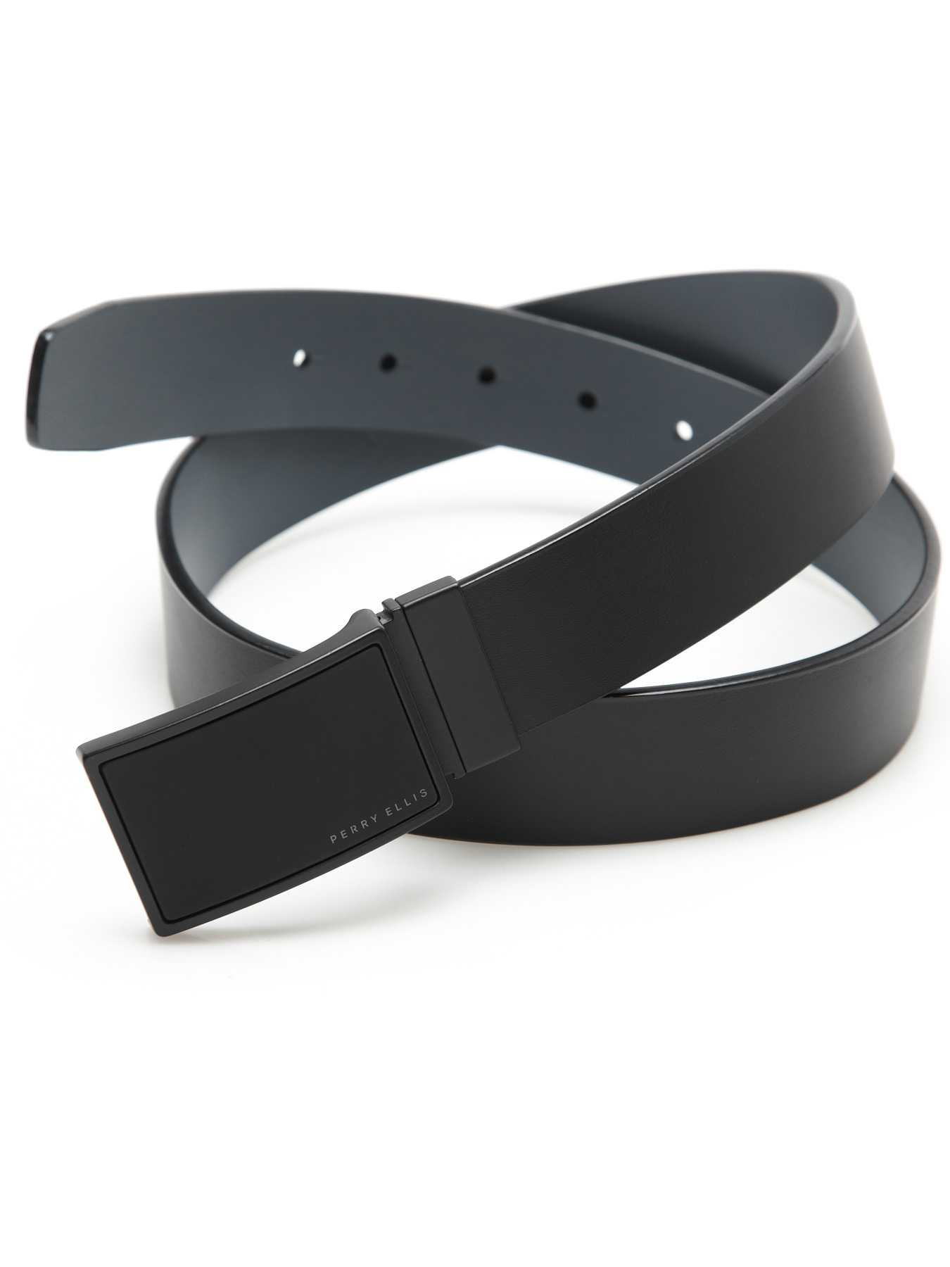 Perry Ellis Coated Leather Belt