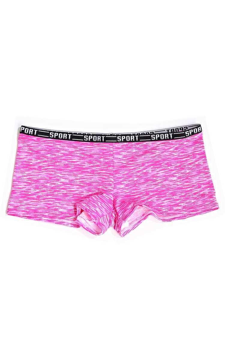 SPORT Knit Boyshorts - MED - Pink in Size Medium by Styles For Less