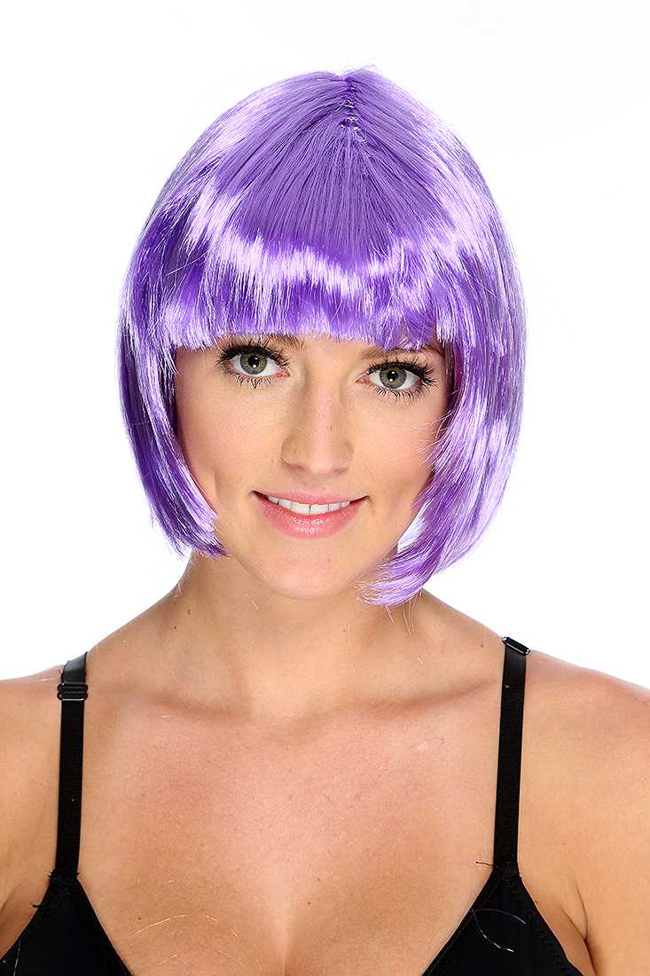 Purple Short Bob Wig