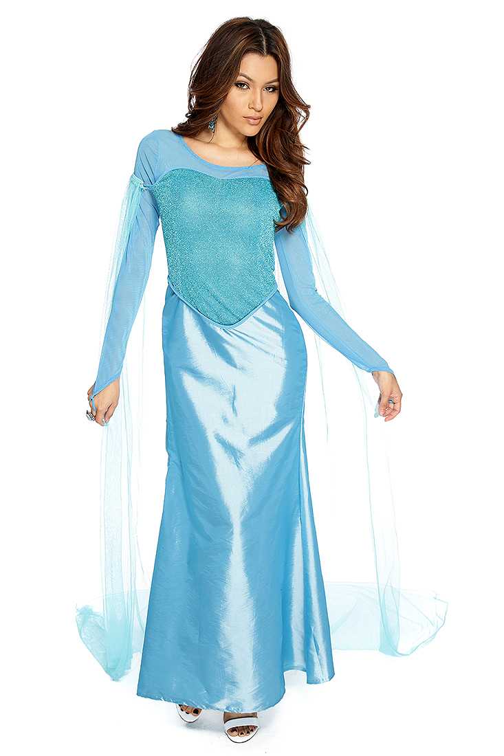 Sky Blue Snow Queen Storybook Costume