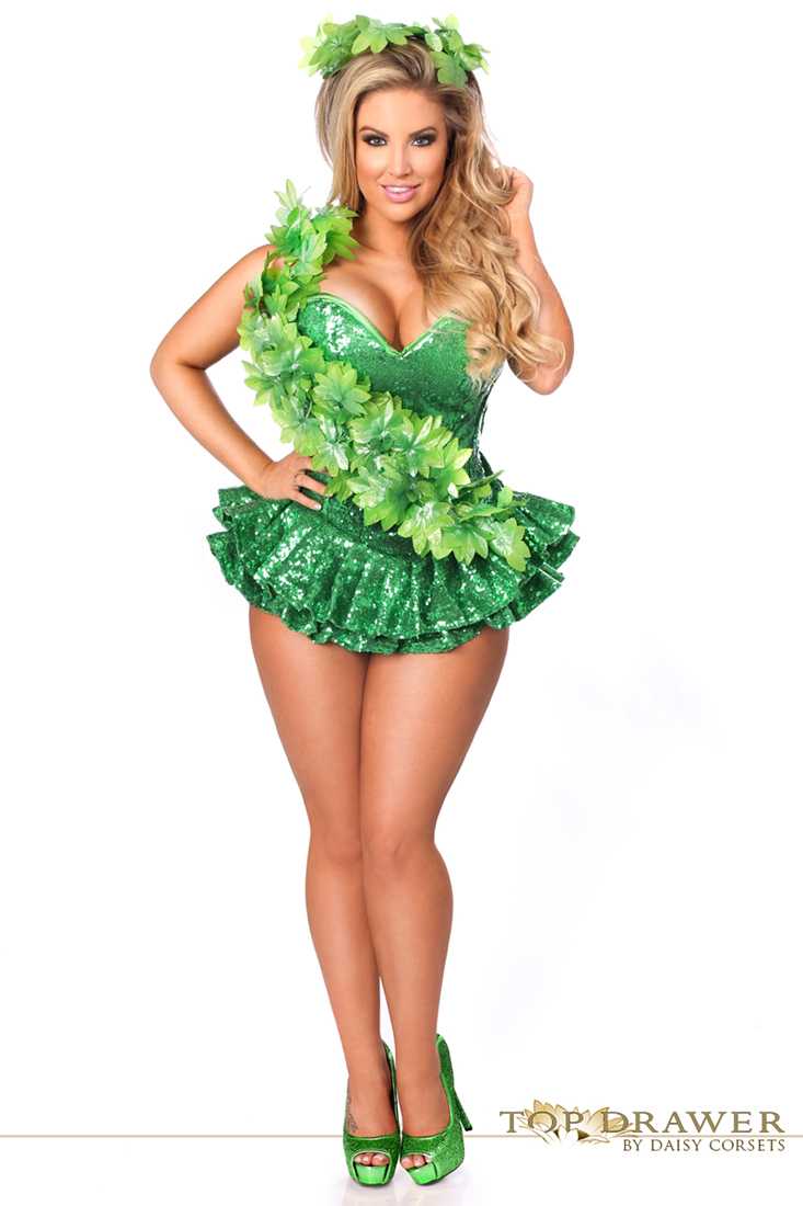 Top Drawer Plus Size Premium Ivy Vixen Corset Costume
