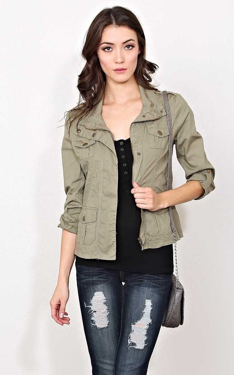 Another Route Woven Anorak - - Light Olive in Size by Styles For Less