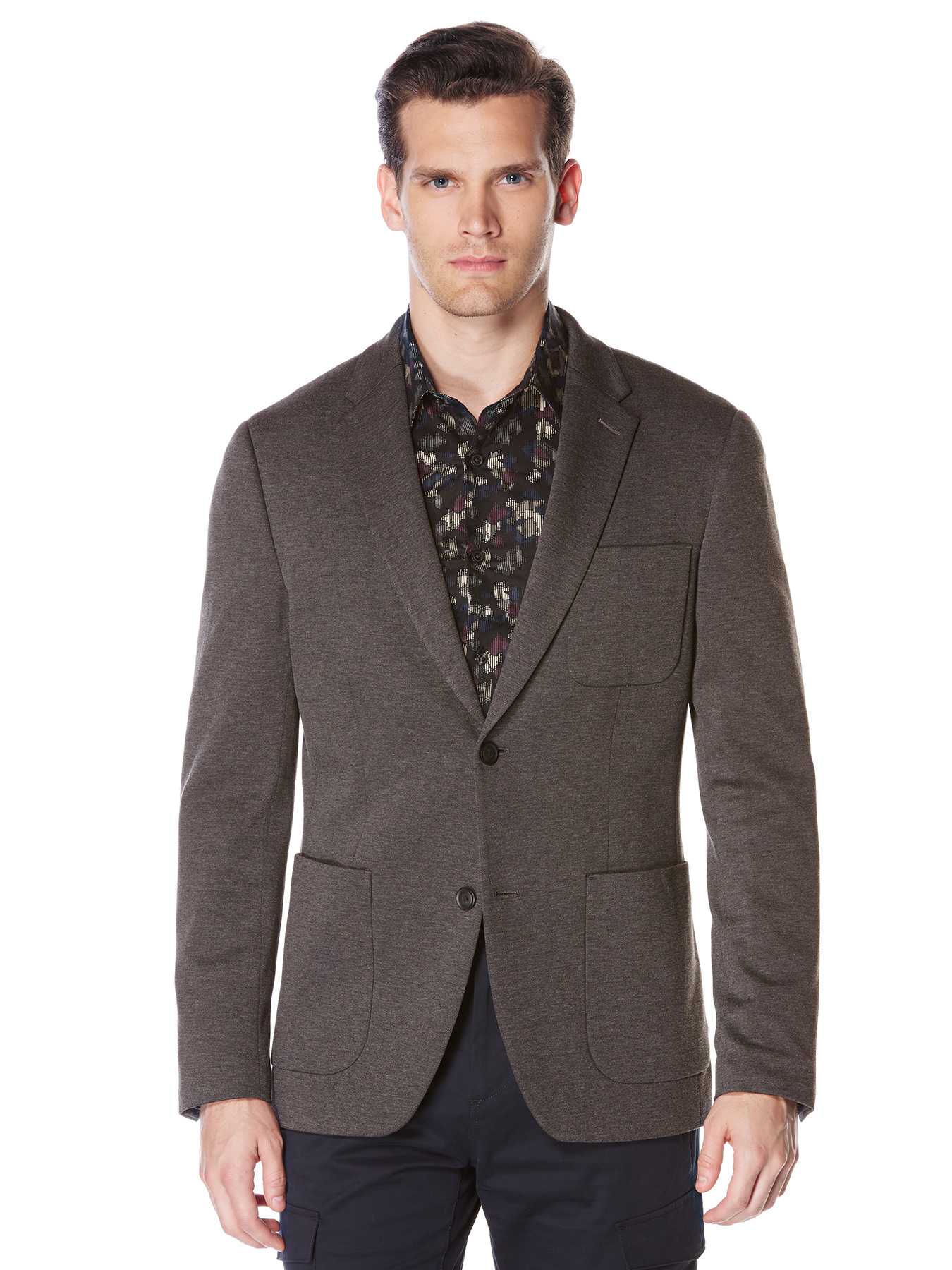 Perry Ellis Very Slim Oxford Knit Suit Jacket