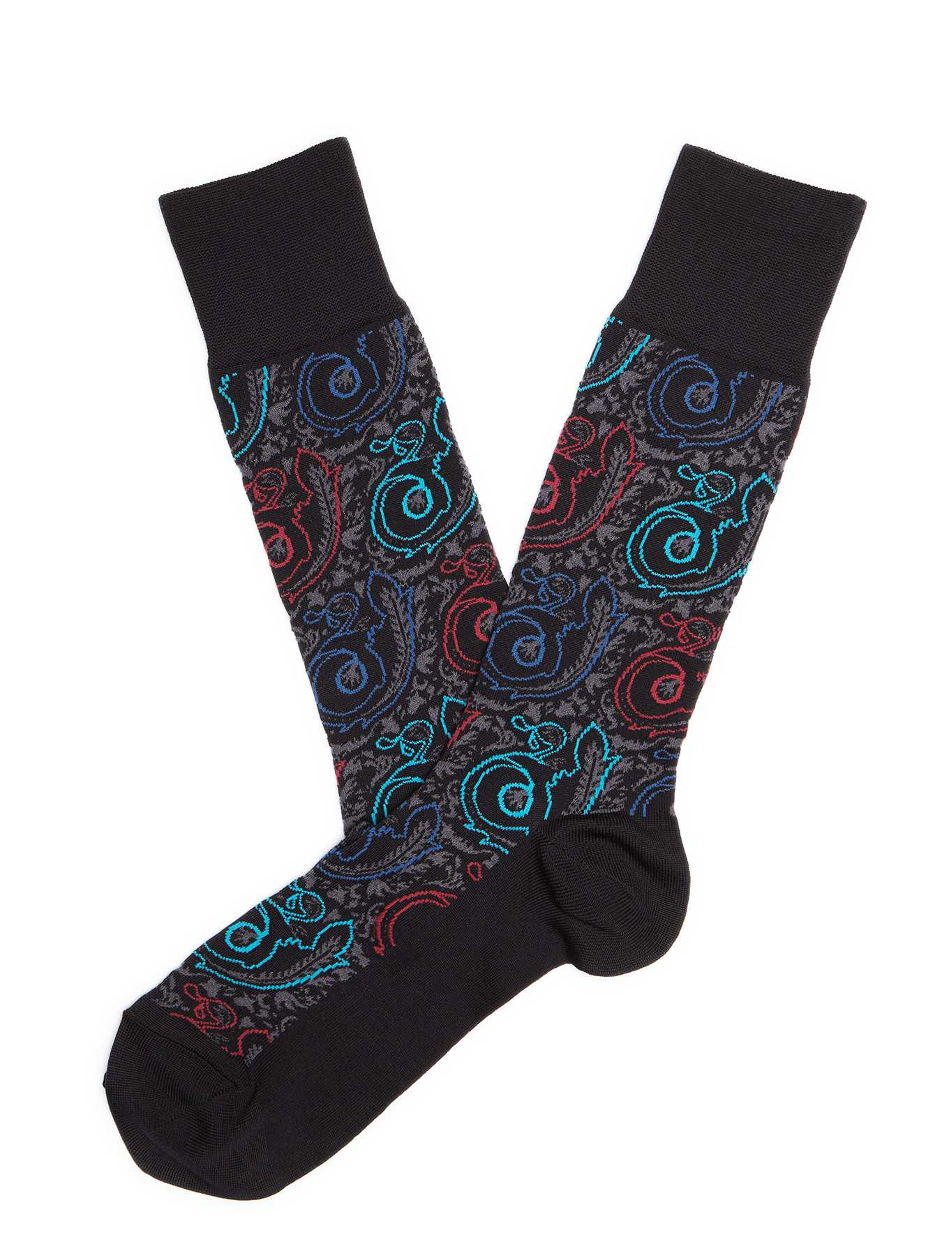 Perry Ellis All Over Paisley Portfolio Sock