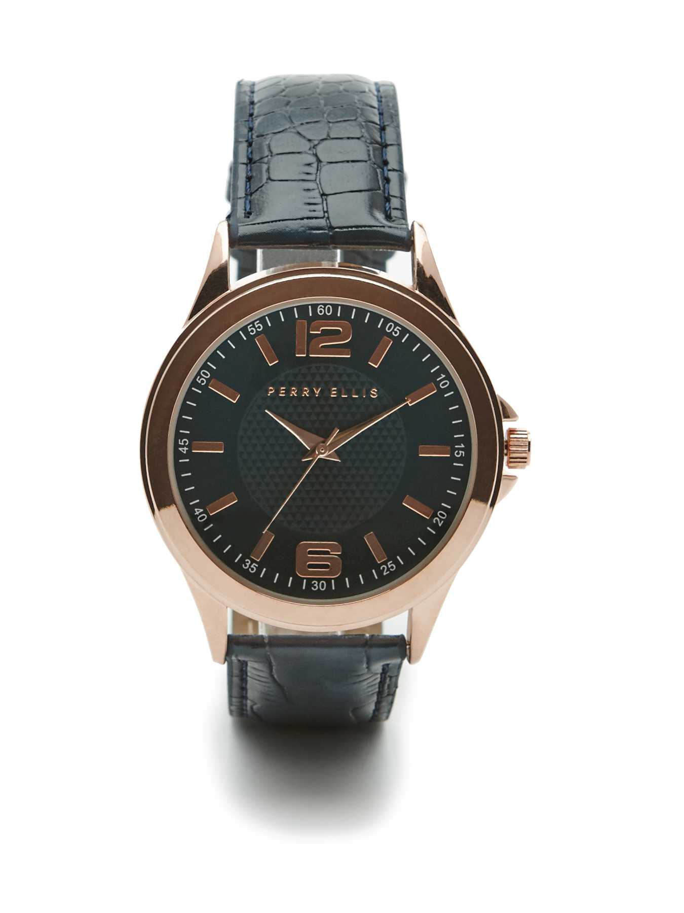 Perry Ellis Croc Strap Watch