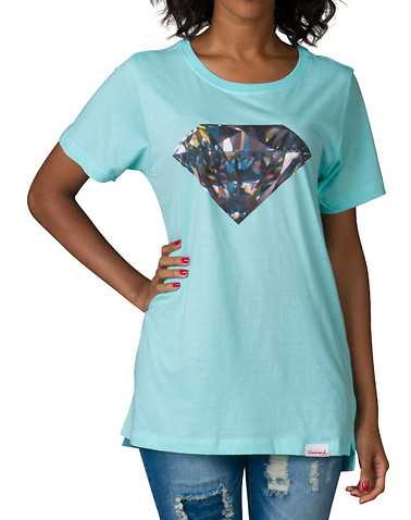 DIAMOND SUPPLY WOMEN WOMENS Medium Blue Clothing / Tops M