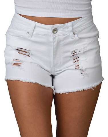 ESSENTIALS WOMENS White Clothing / Denim Shorts