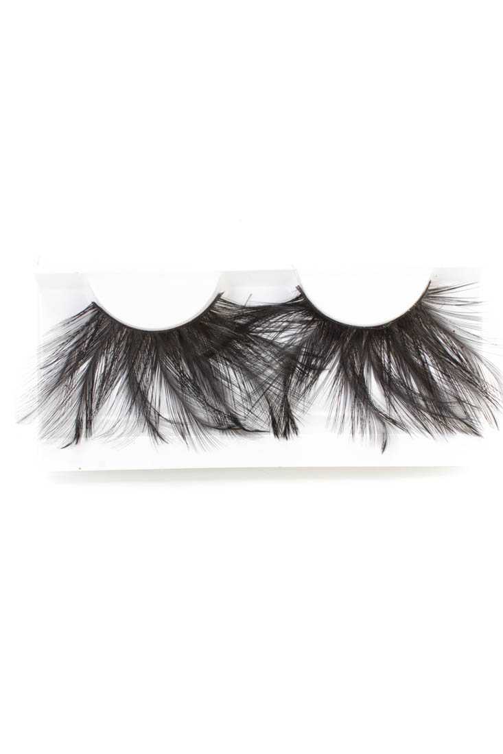 Black Feather Faux Eyelashes