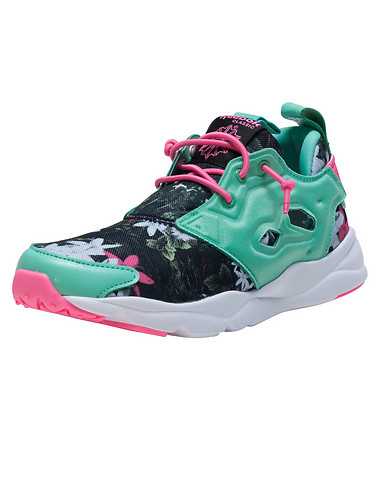 REEBOK GIRLS Medium Green Footwear / Sneakers