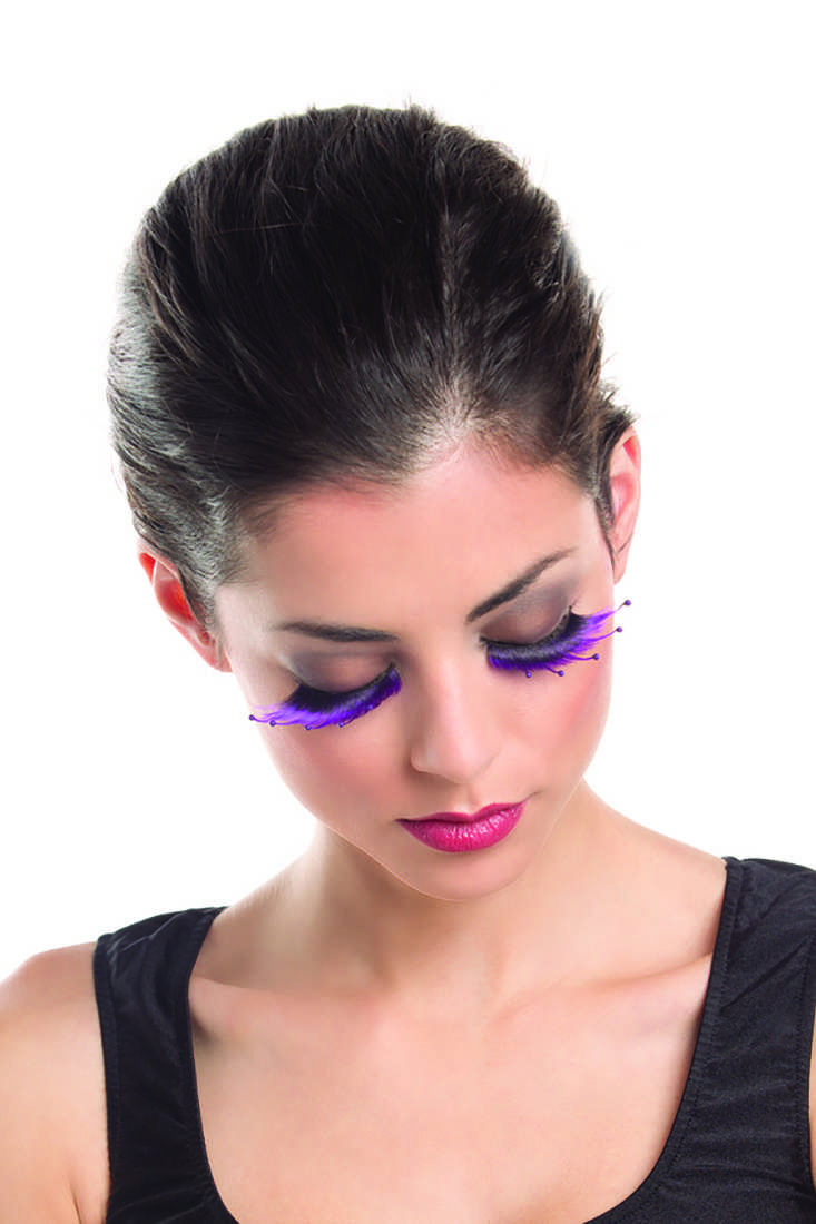 Purple Two Tone Ball Tipped Sexy Ravewear Eyelashes