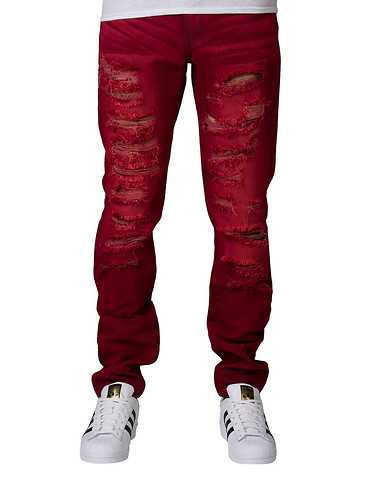 CRYSP MENS Burgundy Clothing / Jeans