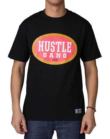 HUSTLE GANG MENS Black Clothing / Tops