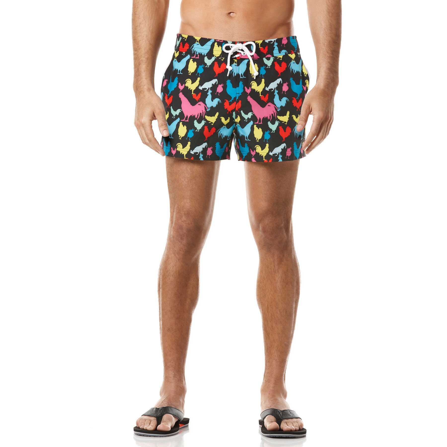 Original Penguin FIXED WAIST PRINTED ROOSTERS SWIM SHORT