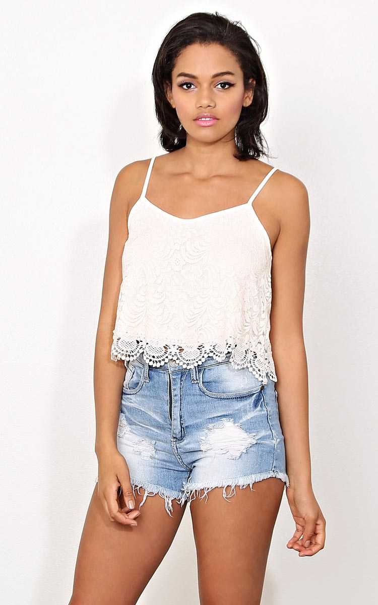 Natural Summerland Woven Tank - - Natural in Size by Styles For Less