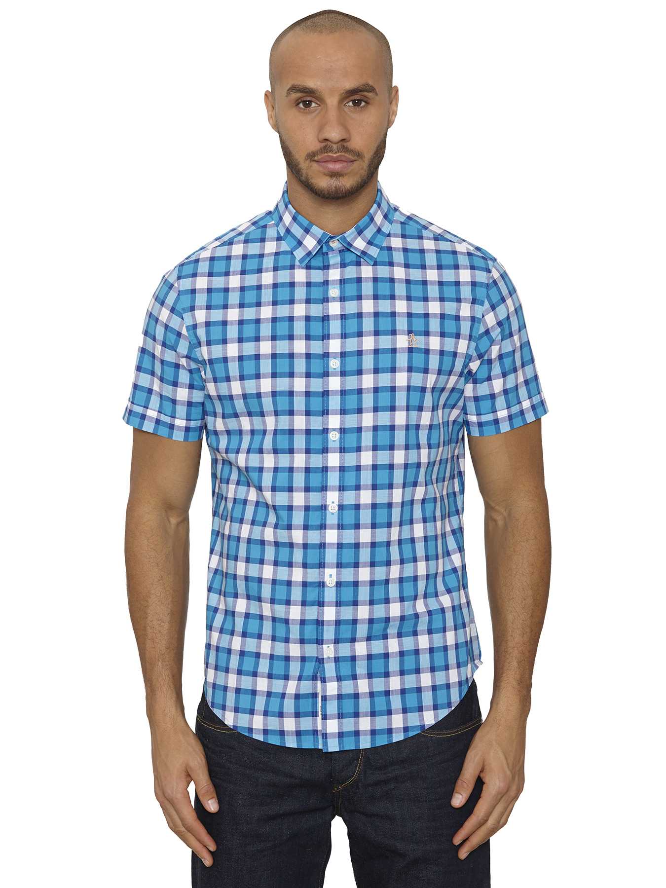 Original Penguin SLUB PLAID SHIRT