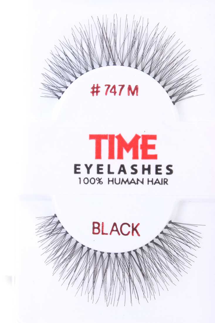 Black Long Full Glamour Human Hair Eyelashes