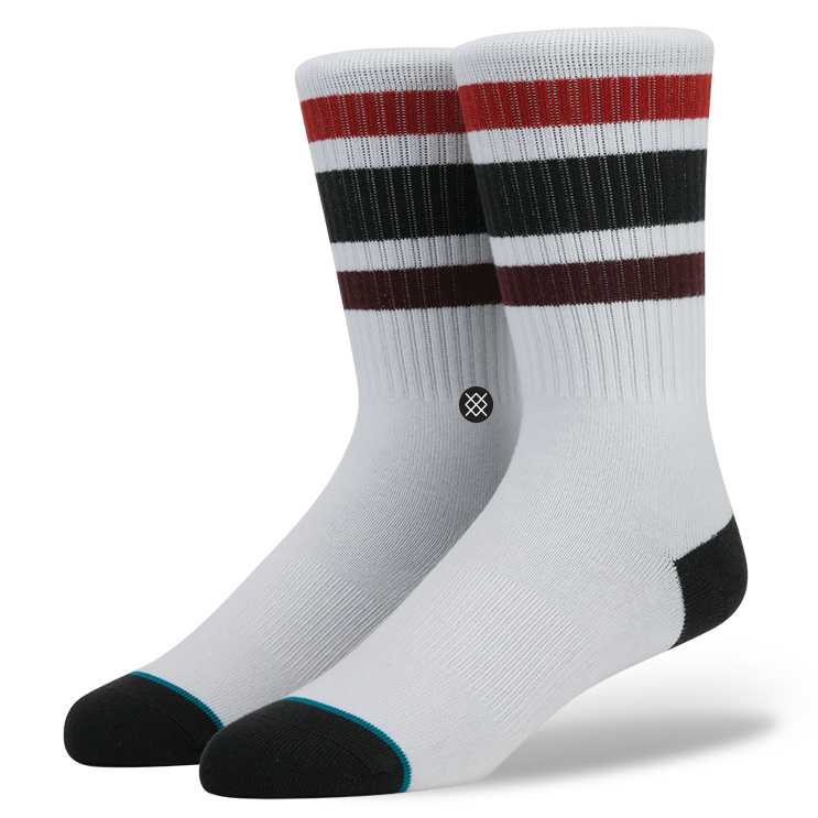 Stance Boyd 3 (Burgundy) classic crew light Socks
