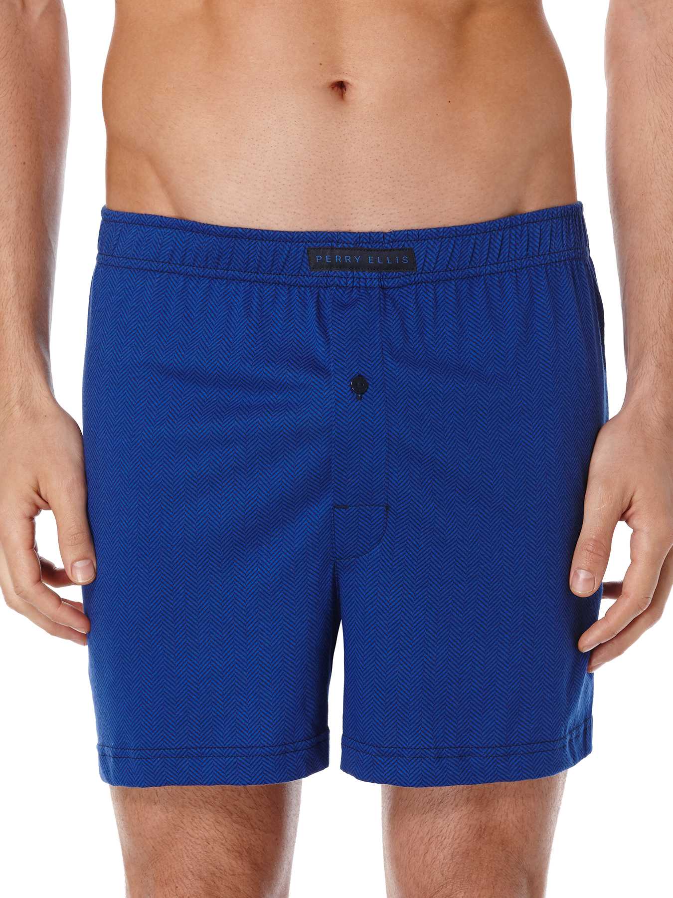 Perry Ellis Mini Chevron Knit Boxer Short