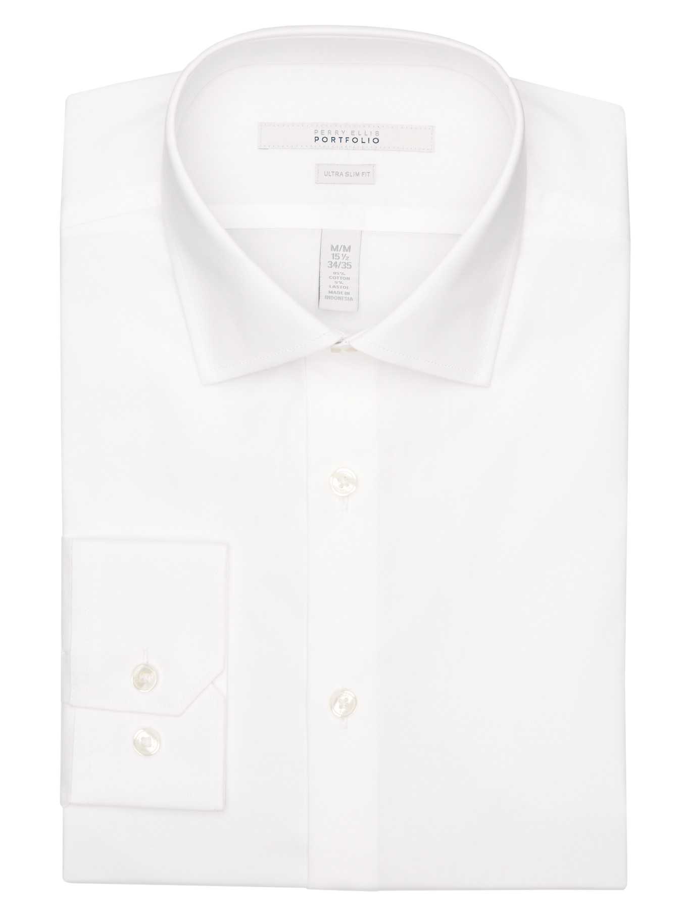 Perry Ellis Ultra Slim Solid Dress Shirt