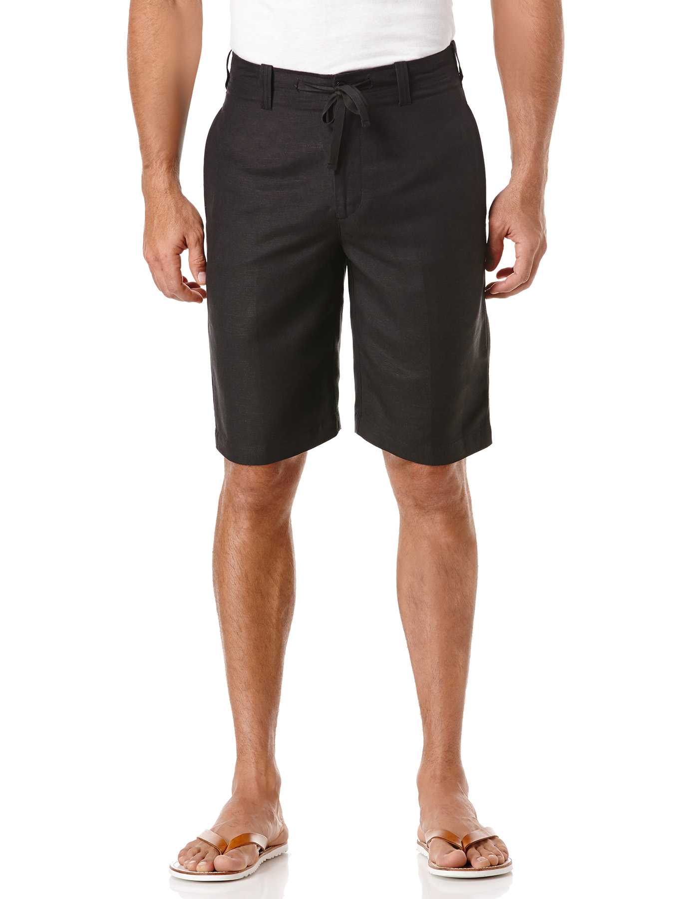Cubavera Linen Flat Front Drawstring Short