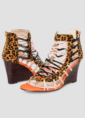 Exotic Print Wedge - Wide Width