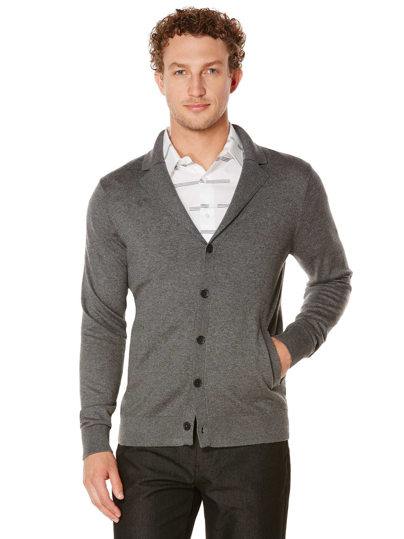 Perry Ellis 5 Button Sweater Blazer