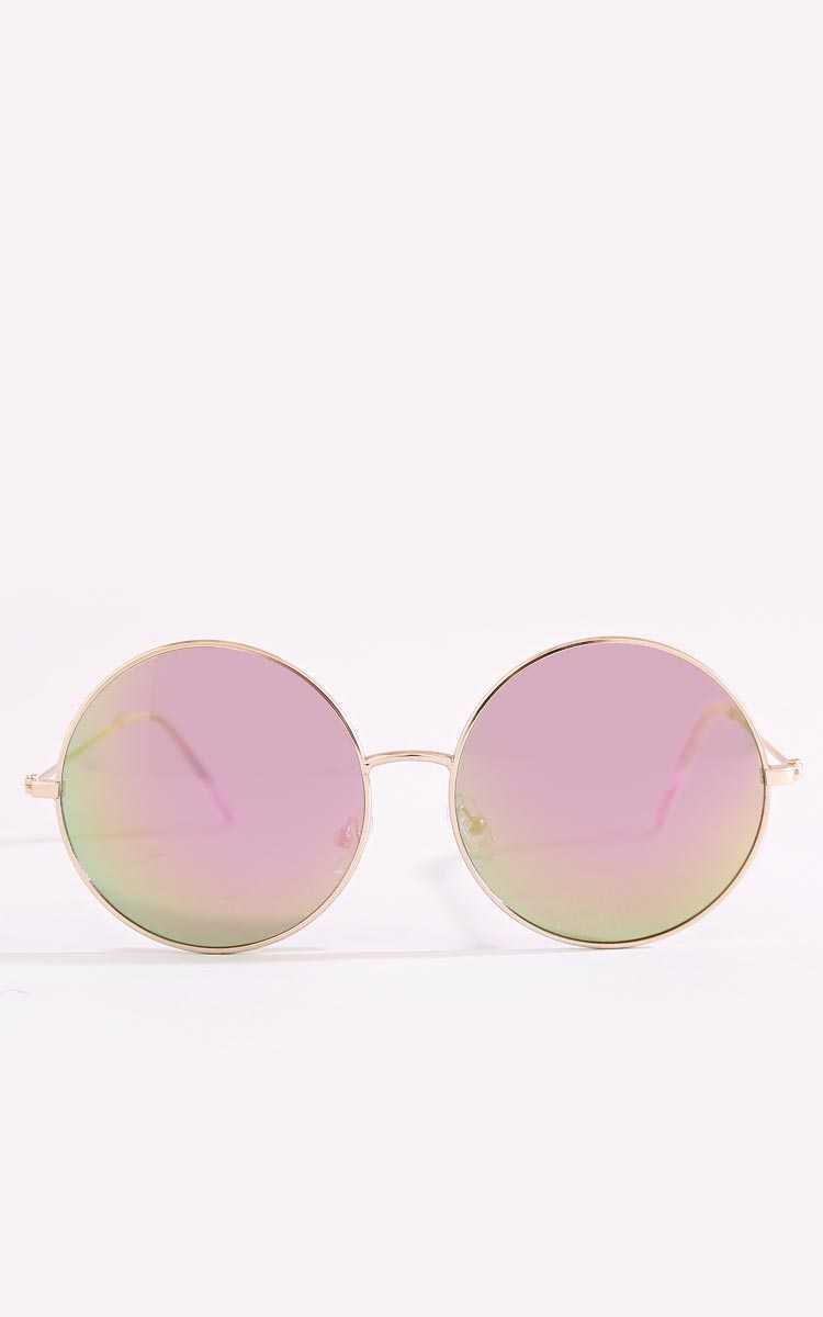 Bennie Round Metal Sunglasses - N/S - Gold Combo by Styles For Less