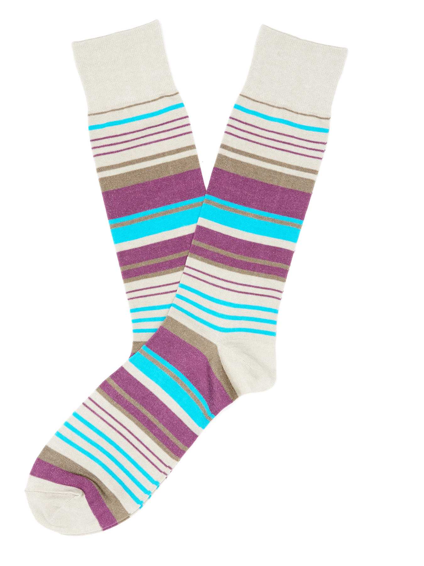 Perry Ellis Tencel East Stripe Sock