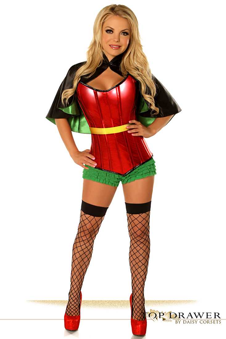 Superhero Sidekick Corset Plus Size Sexy Costume