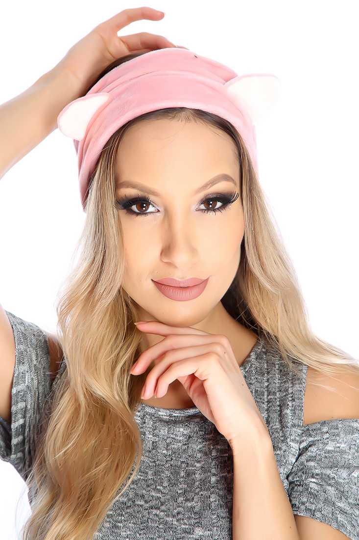 Pink Animal Ears Headband