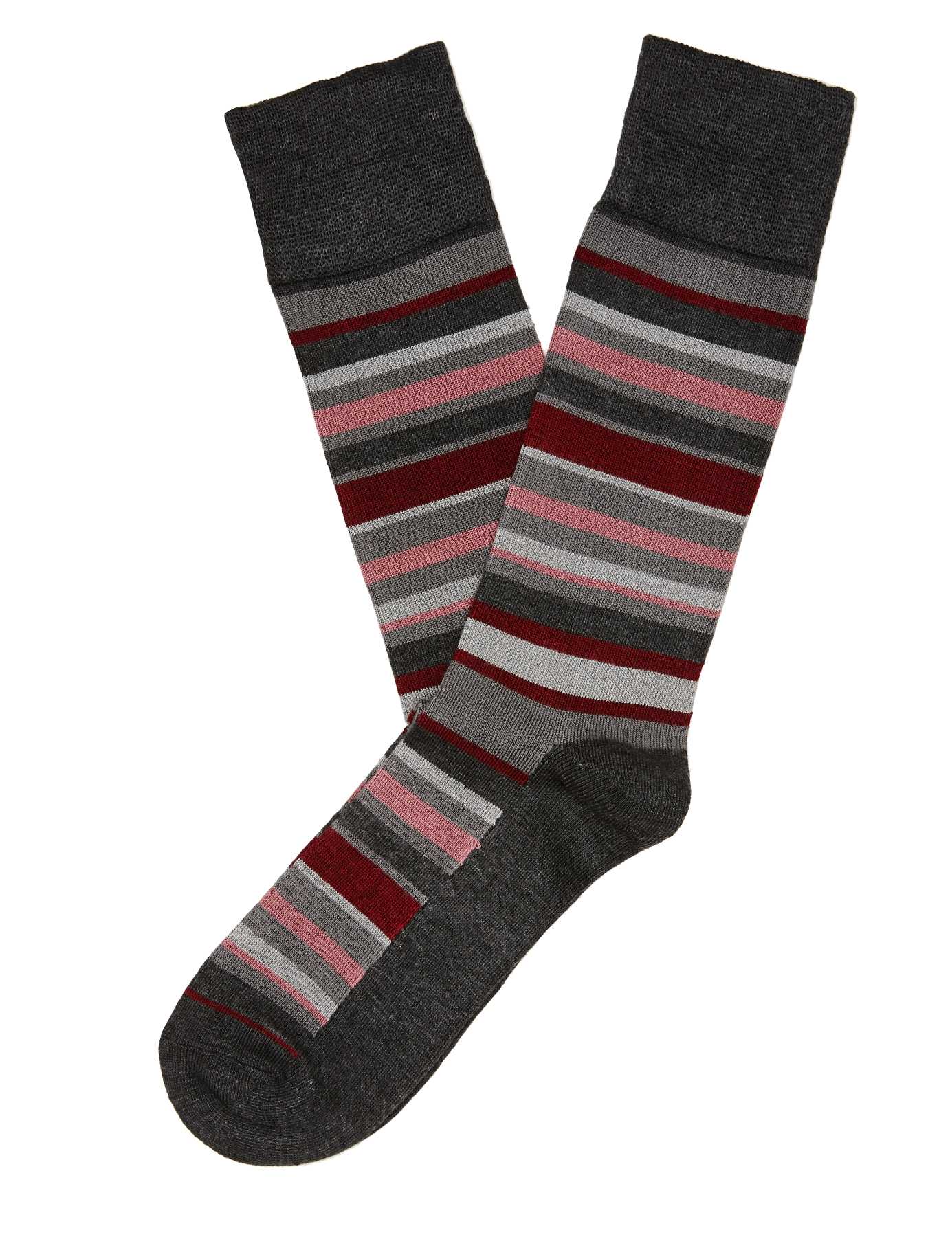 Perry Ellis Variegated Stripe Sock