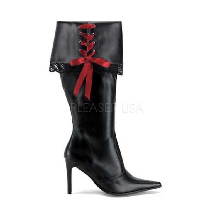 Black Patent Pointy Toe Boots AMI+