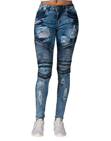 ESSENTIALS WOMENS Blue Clothing / Jeans