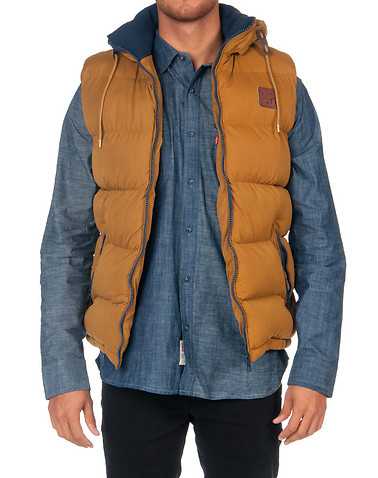 DECIBEL MENS Beige-Khaki Clothing / Outerwear M