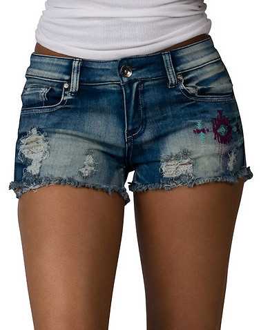 ESSENTIALS WOMENS Blue Clothing / Denim Shorts