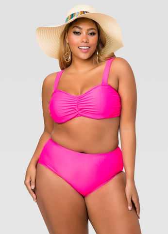 Solid Bra Bikini Top