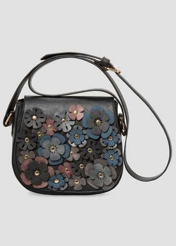 Laser Cut Floral Saddle Bag