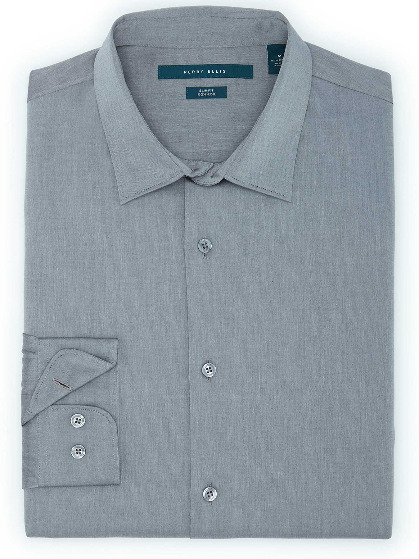 Perry Ellis Non-Iron Slim Fit Essential Shirt