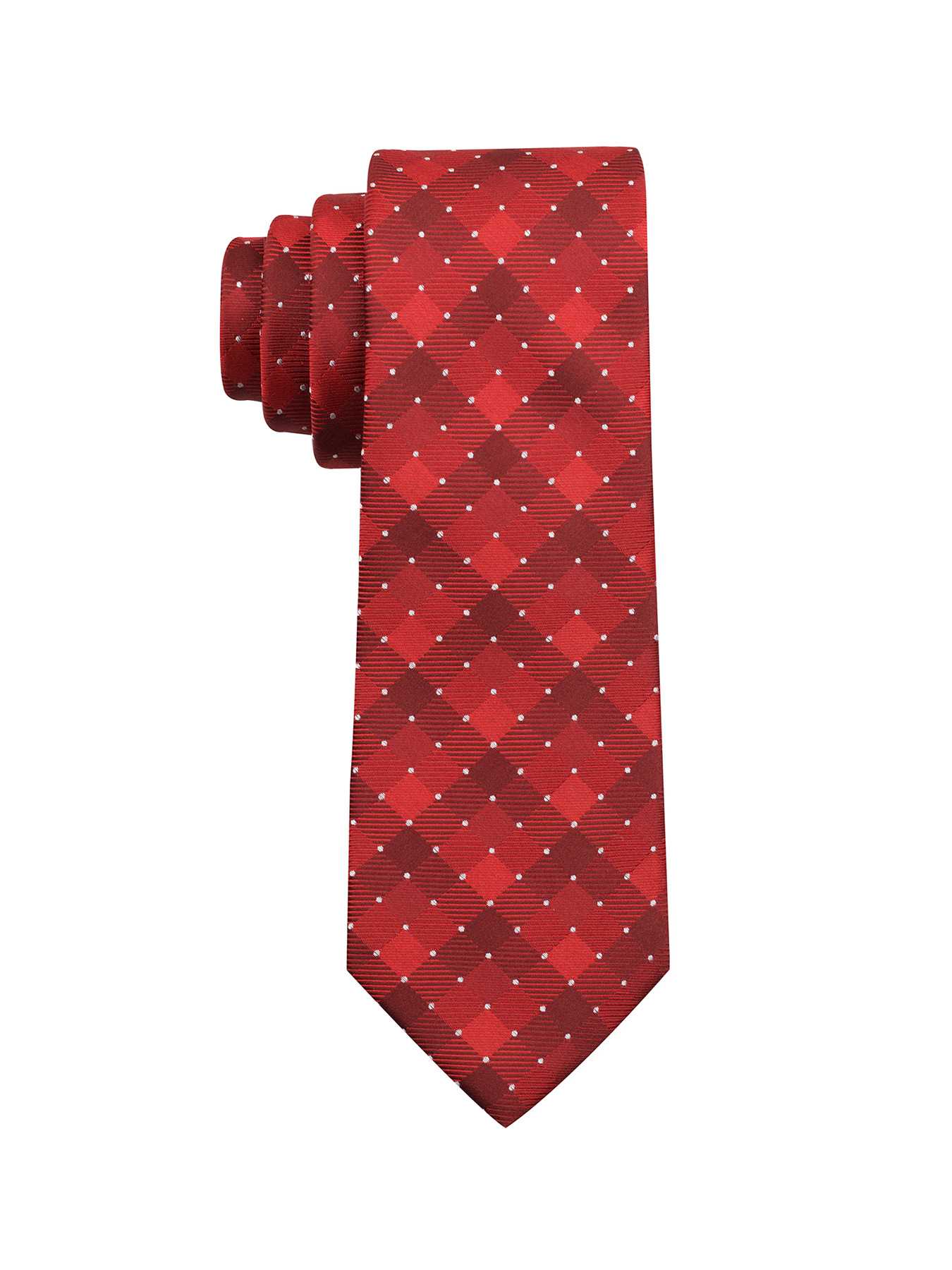 Perry Ellis Trenton Check Silk Tie