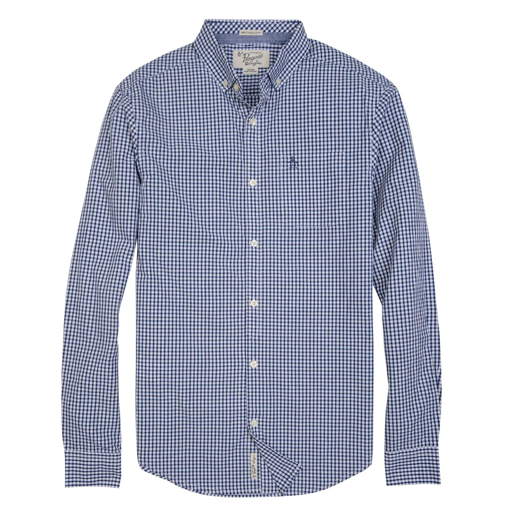 Original Penguin LS BASIC GINGHAM- SLIM FIT