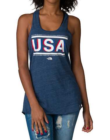 THE NORTH FACE WOMENS Blue Clothing / Tank Tops